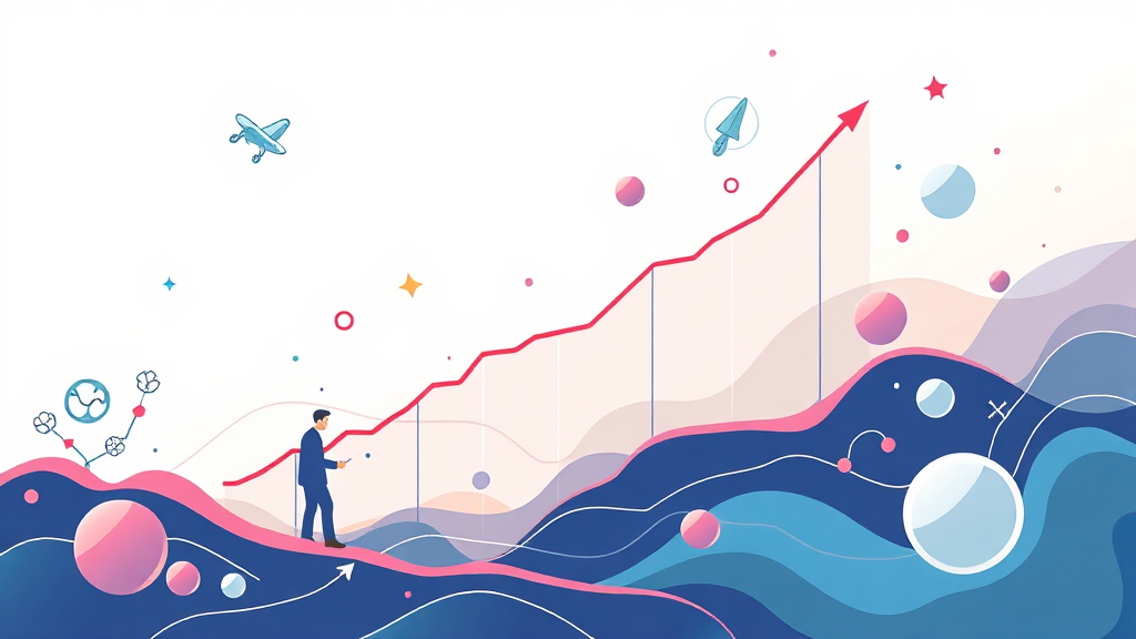 2026년 주가, 긍정과 유의 요인 (illustration 스타일)