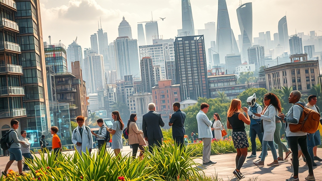 GPT-5 사회적 영향 (realistic 스타일)