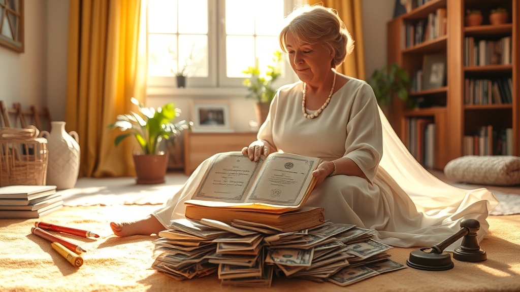 퇴직금/퇴직연금 상속 및 승계 (realistic 스타일)