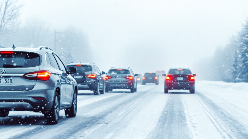 겨울철 안전 운전 팁 (watercolor 스타일)