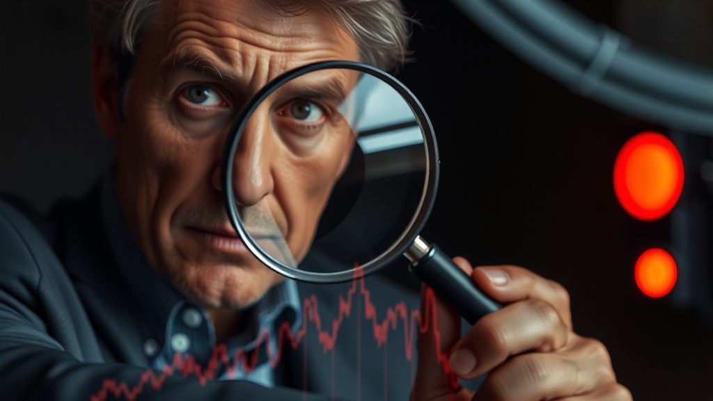 투자 시 리스크 요인 점검 (realistic 스타일)