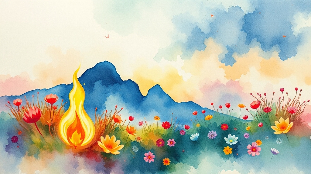 변동성, 위기일까 기회일까? (watercolor 스타일)