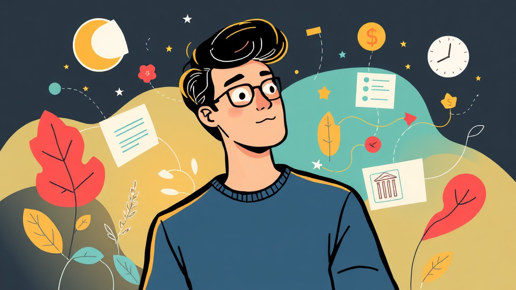 한도 및 금리: 최적 조건 찾기 (illustration 스타일)