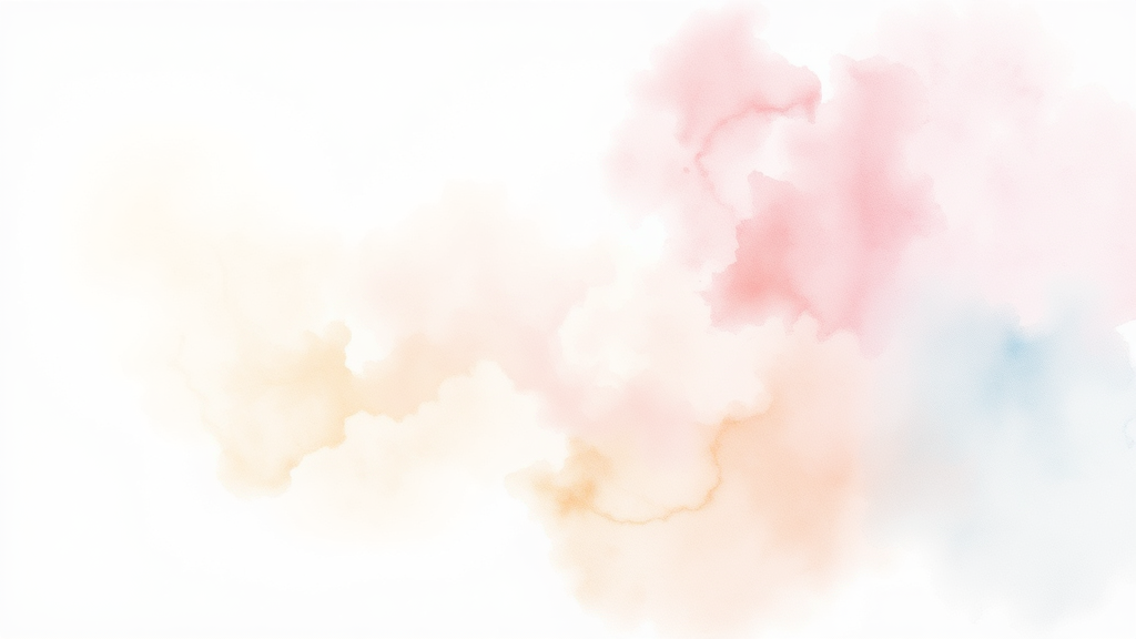 일상 속 통증 관리: 찜질과 생활 습관 개선 (watercolor 스타일)