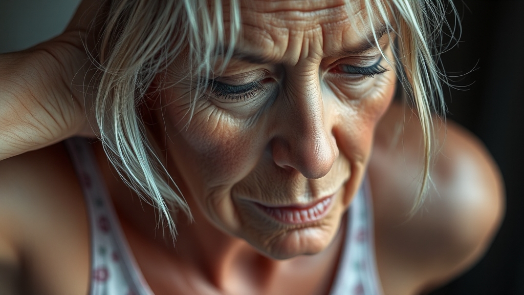 갱년기 관절통, 왜 힘들까? (realistic 스타일)