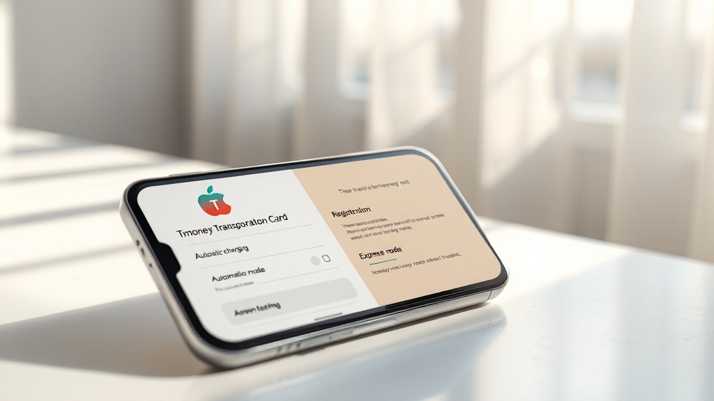 애플페이 티머니 등록 방법 (realistic 스타일)