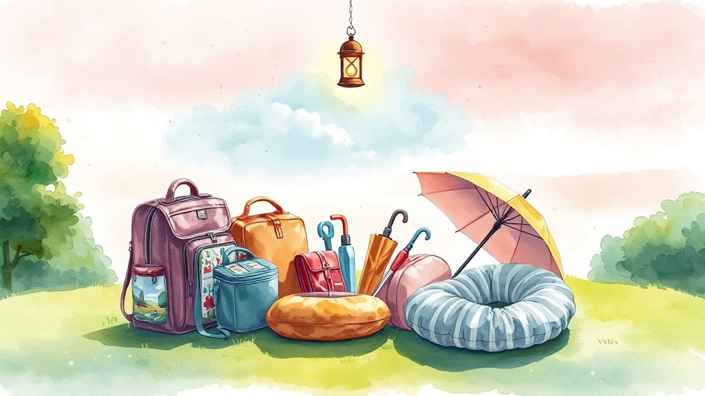 추가 아이템: 더 편리한 여행을 위해 (watercolor 스타일)