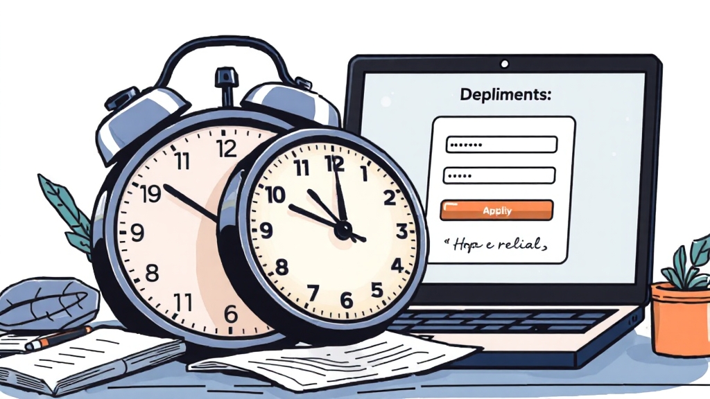 필요 서류 및 일정 (illustration 스타일)