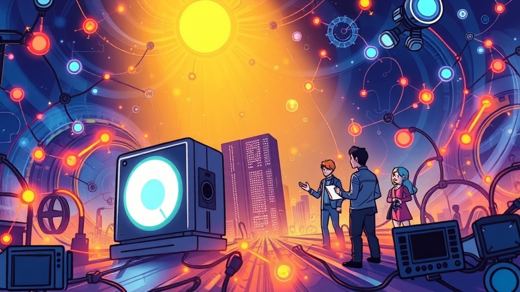 양자 암호 관련주 현황 (cartoon 스타일)