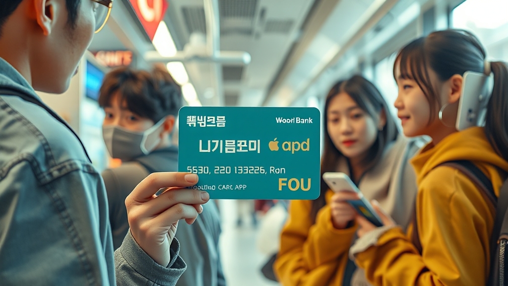 토스 유스카드 교통카드 활용법 (realistic 스타일)