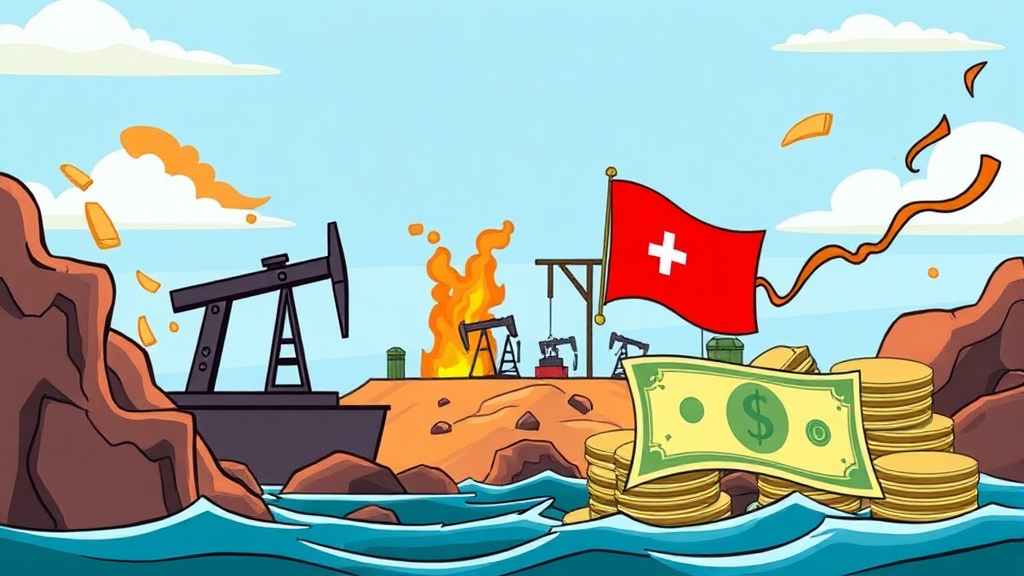 미국-이란 갈등, 환율에 미치는 영향 분석 (cartoon 스타일)