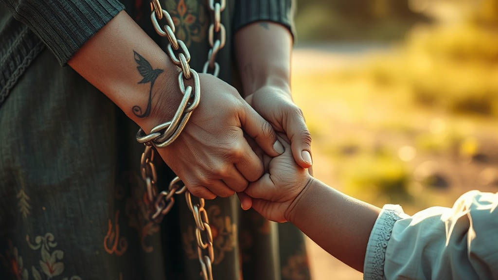 감치 vs 구속: 뭐가 다를까요? (realistic 스타일)