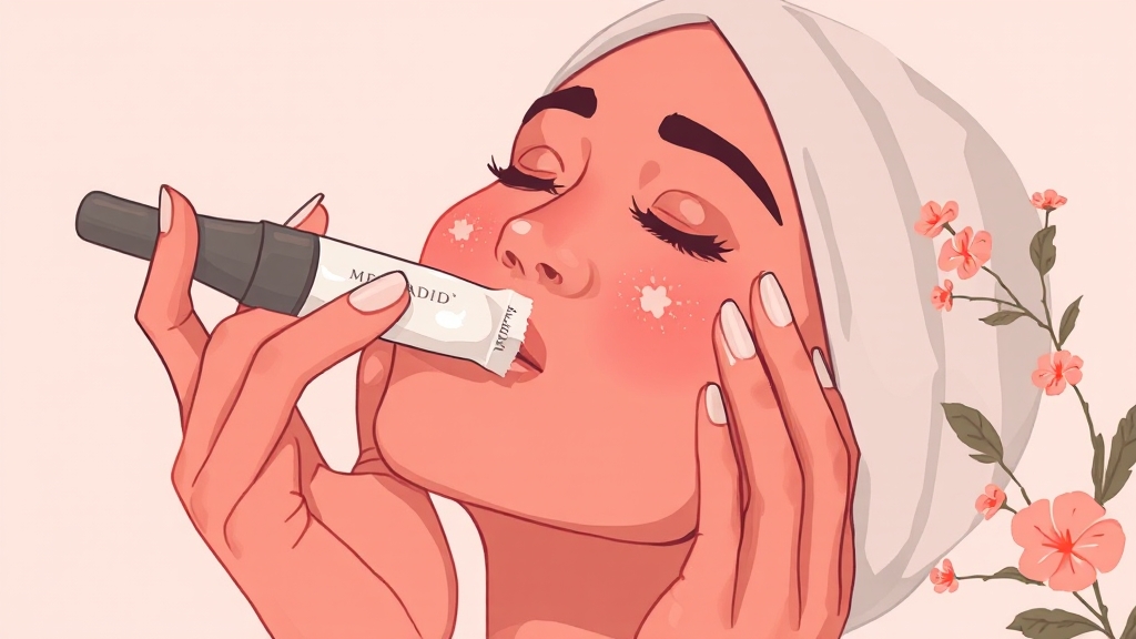 레이저 후 관리법 (illustration 스타일)