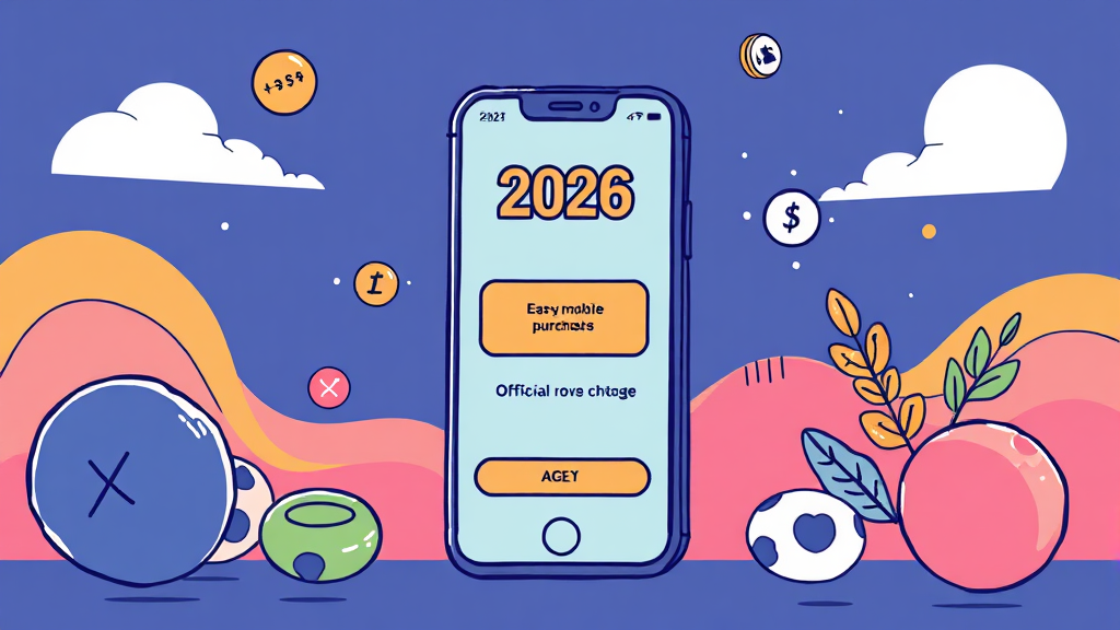 2026년 로또 휴대폰 구매, 성공적인 계획을 위한 팁 (illustration 스타일)