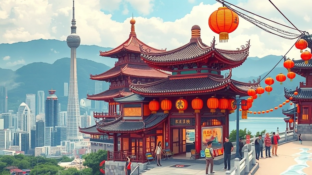 대만 여행 코스: 인기 지역 가이드 (realistic 스타일)