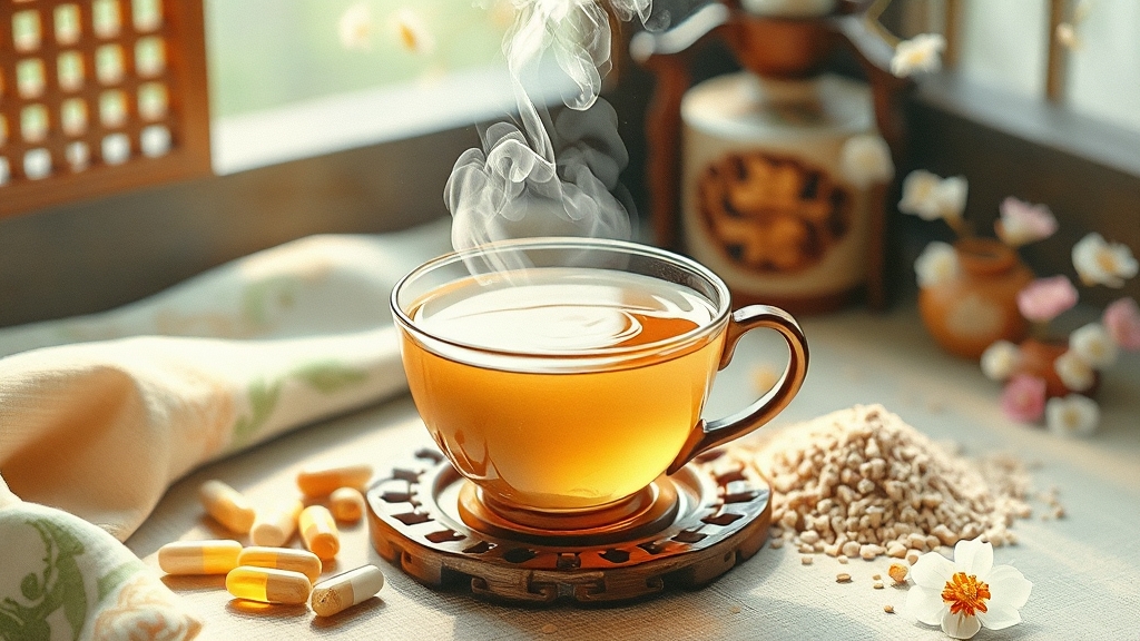 황기 섭취 방법 (watercolor 스타일)