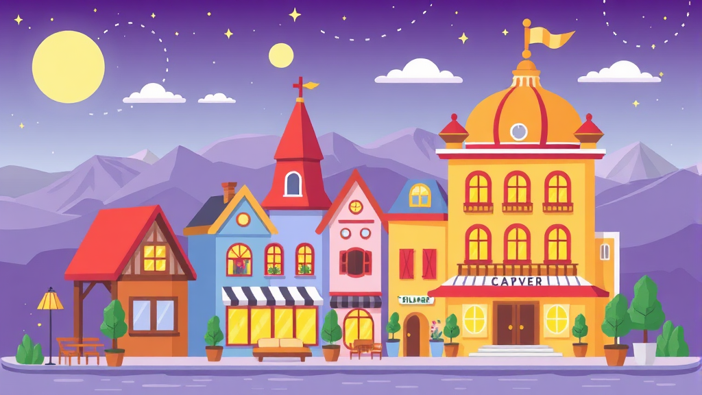 시설 등급별 실버타운 비용 수준 (cartoon 스타일)