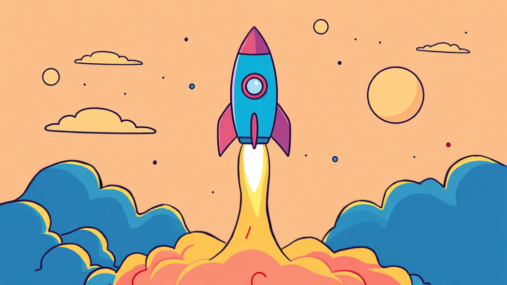 상장 배경 및 자금 활용 계획 (cartoon 스타일)