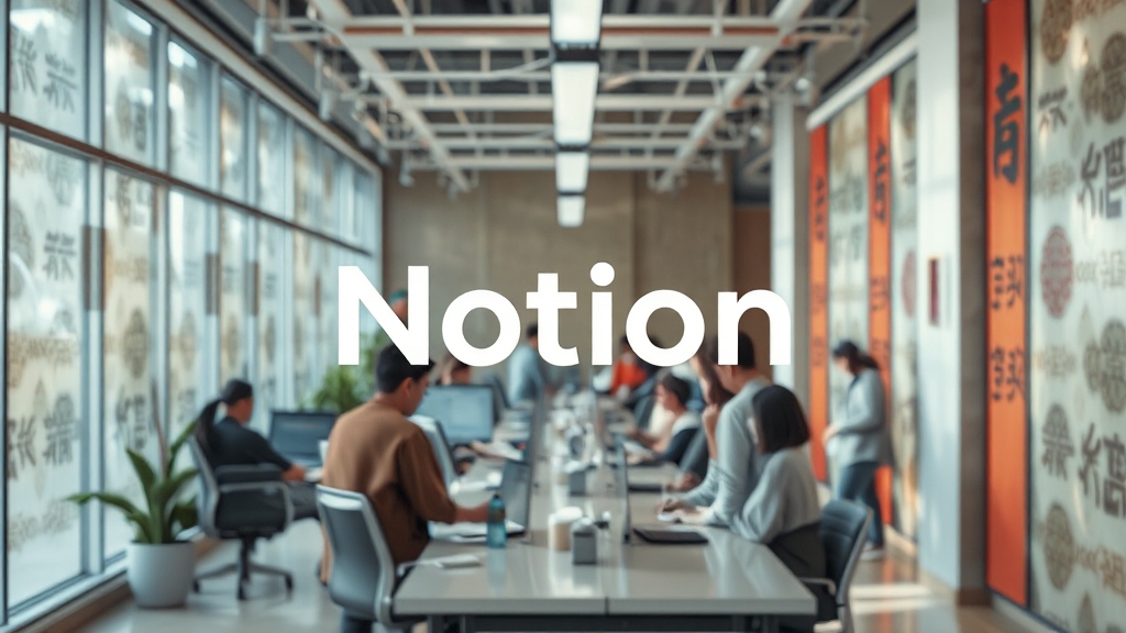 노션 한국 법인 출범: 한국 시장 투자 확대 의미 (realistic 스타일)