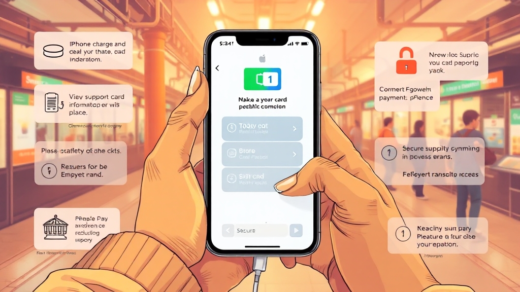 애플페이 티머니 사용 시 주의사항 및 문제 해결 (illustration 스타일)