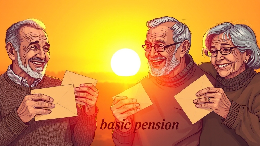 기초연금이란 무엇일까요? (illustration 스타일)