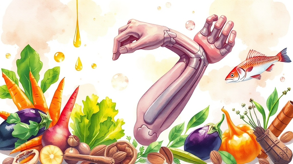 일상 속 관절 관리 실천법 (cartoon 스타일)