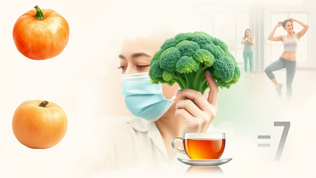 면역력 강화, 어떻게 해야 할까? (watercolor 스타일)