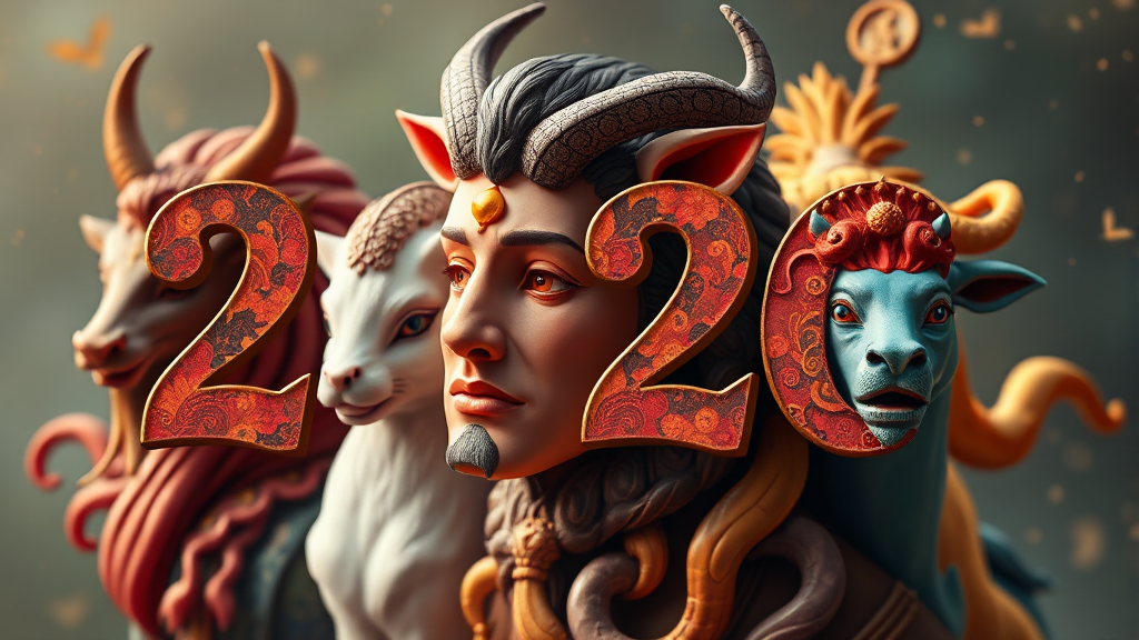 2026년 띠별 종합 운세 (realistic 스타일)