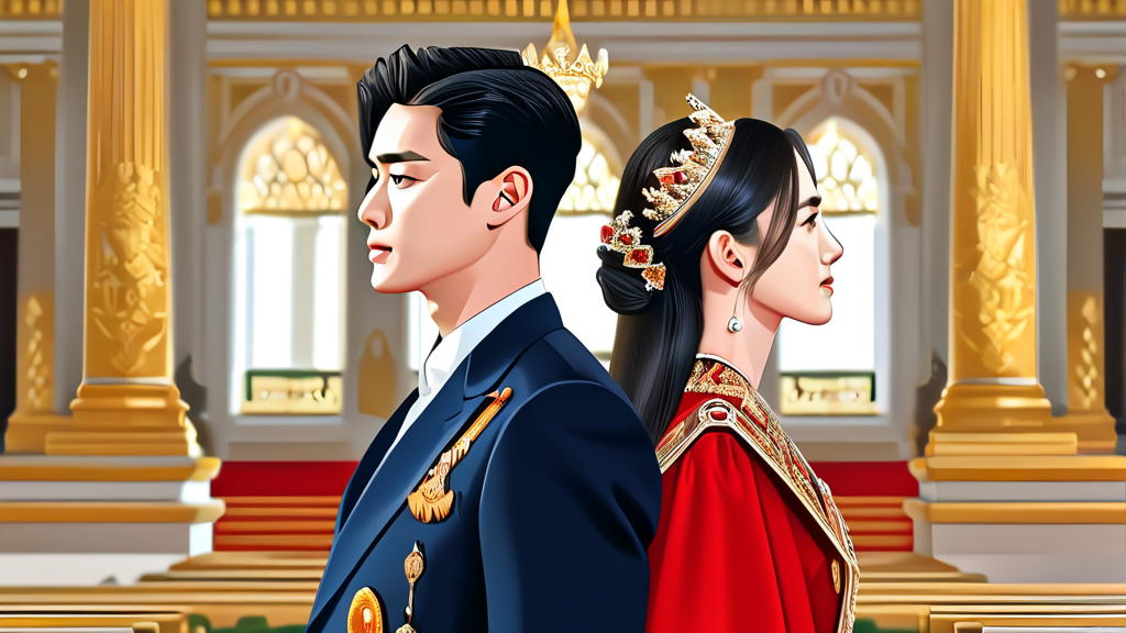 주요 줄거리 및 등장인물 관계도 (illustration 스타일)