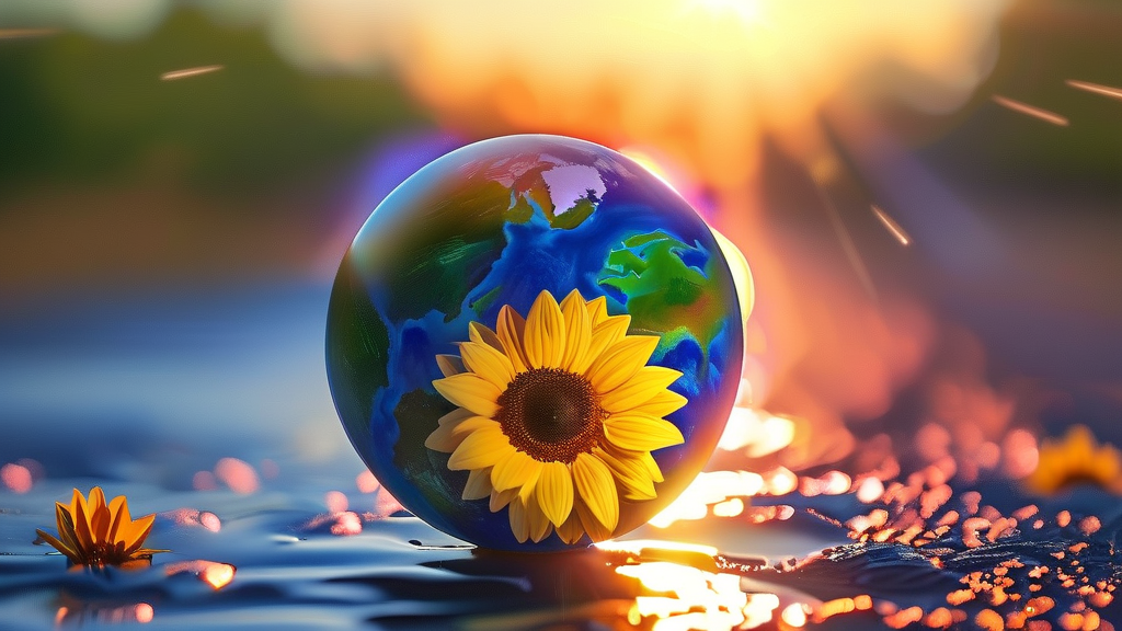 건강증진 사업과 암 환자 지원의 조화 (realistic 스타일)