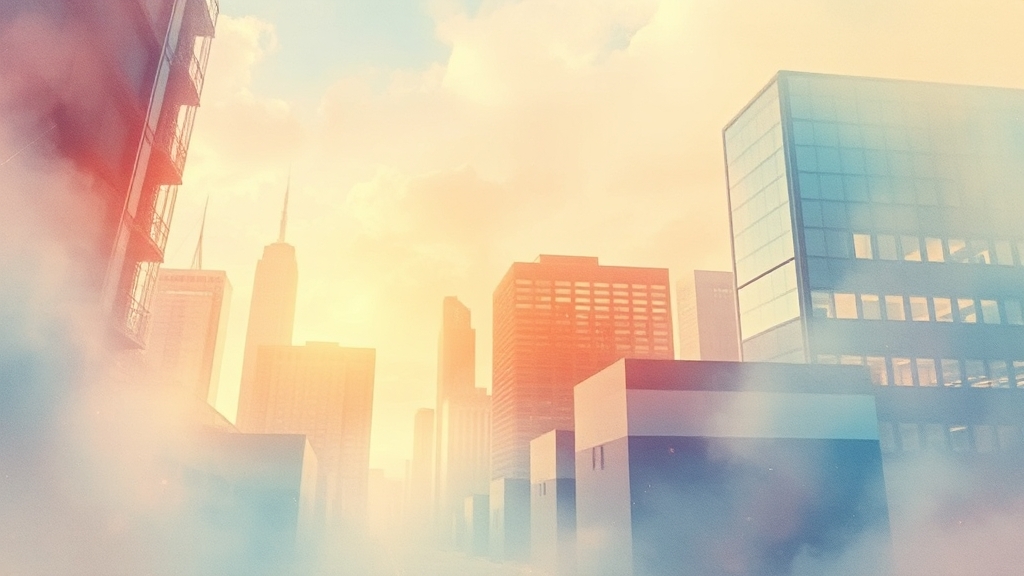 블록체인 기술의 미래 전망 (watercolor 스타일)