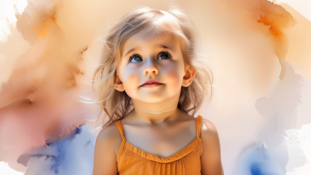 소아 축농증, 조기 발견과 치료의 중요성 (watercolor 스타일)