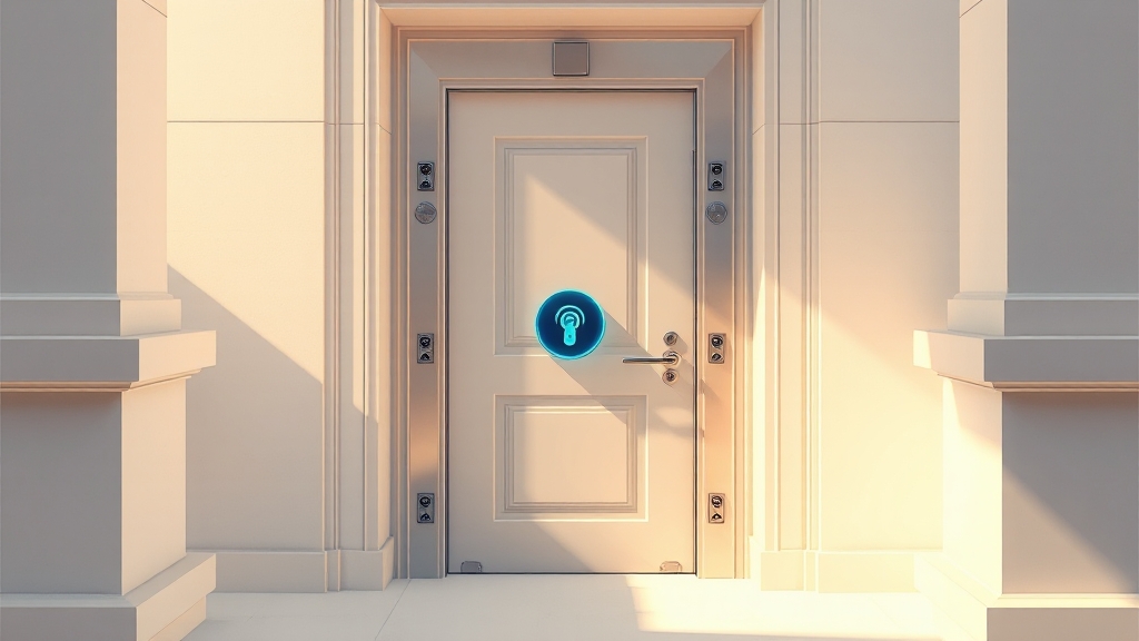 도어락, 똑똑하게 사용하는 방법 (illustration 스타일)