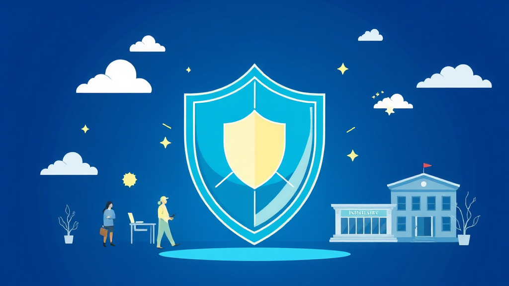 4대보험, 왜 중요할까요? (illustration 스타일)