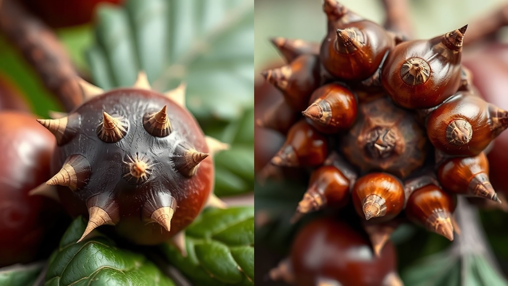 마로니에 vs 밤, 뭐가 다를까? (realistic 스타일)