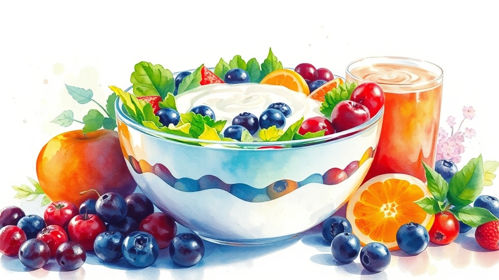 빌베리, 맛있게 즐기는 방법 (watercolor 스타일)