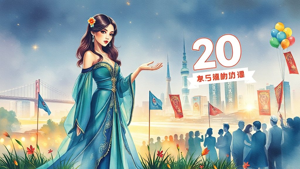 축제 개요와 20주년 의미 (watercolor 스타일)