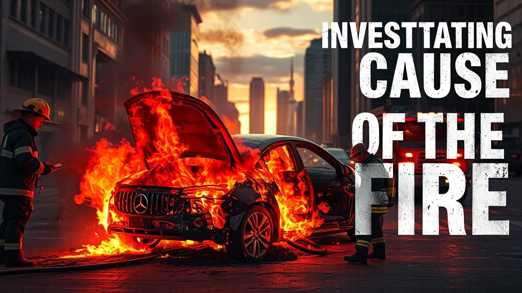 화재 원인과 조사 상황 (realistic 스타일)