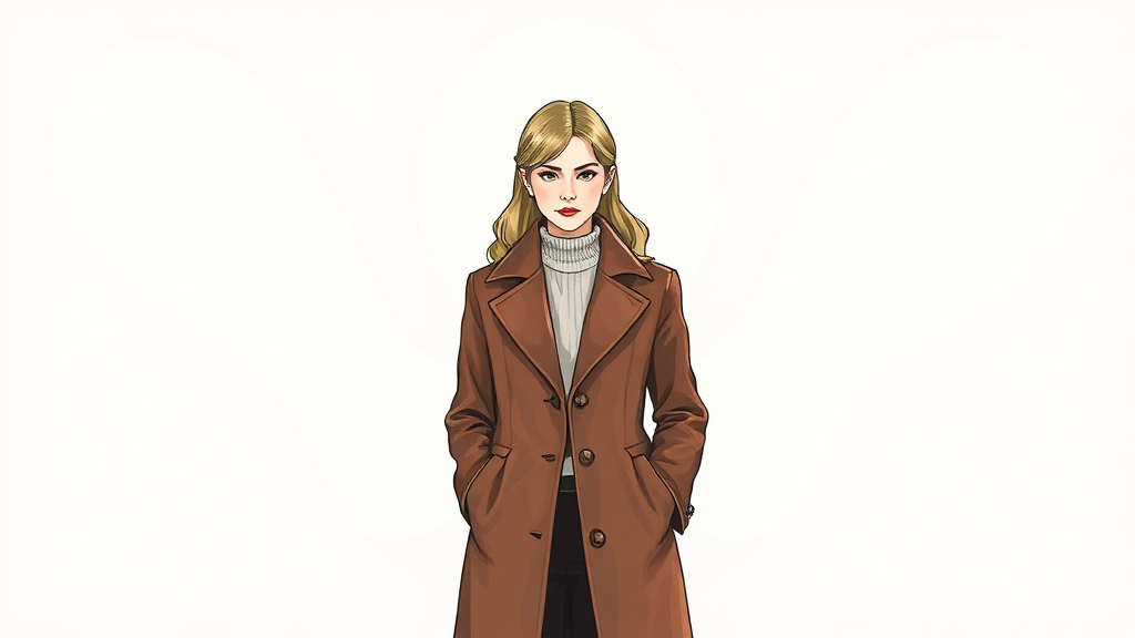 겨울 코트 선택 팁 (illustration 스타일)