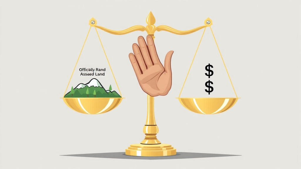 공시지가와 실거래가의 관계 (illustration 스타일)