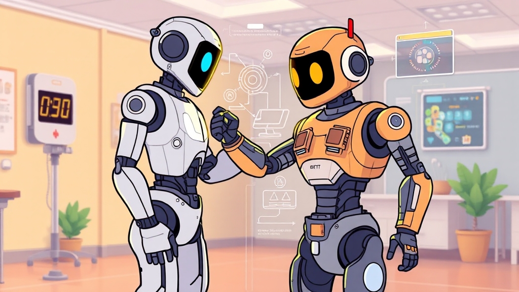 로봇 작동 원리 (cartoon 스타일)