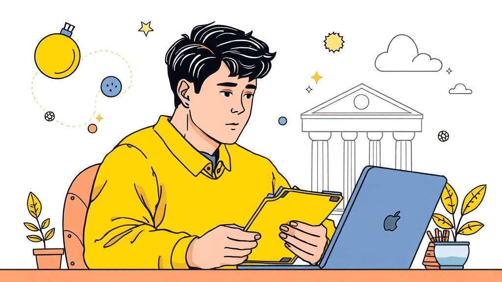 무직자 대출 한도 및 금리 정보 (illustration 스타일)