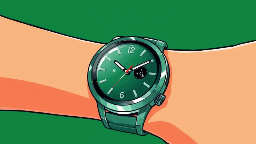 워치7 그린 첫인상 (cartoon 스타일)