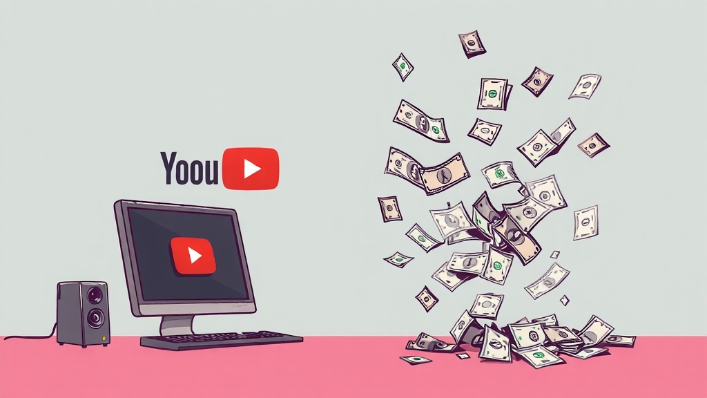 유튜브 프리미엄 비용 (illustration 스타일)