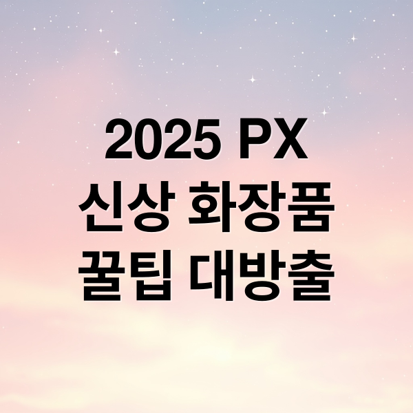 2025 PX
신상 화장품
꿀팁 대방출 (군마트 화장품 신상품 추천)