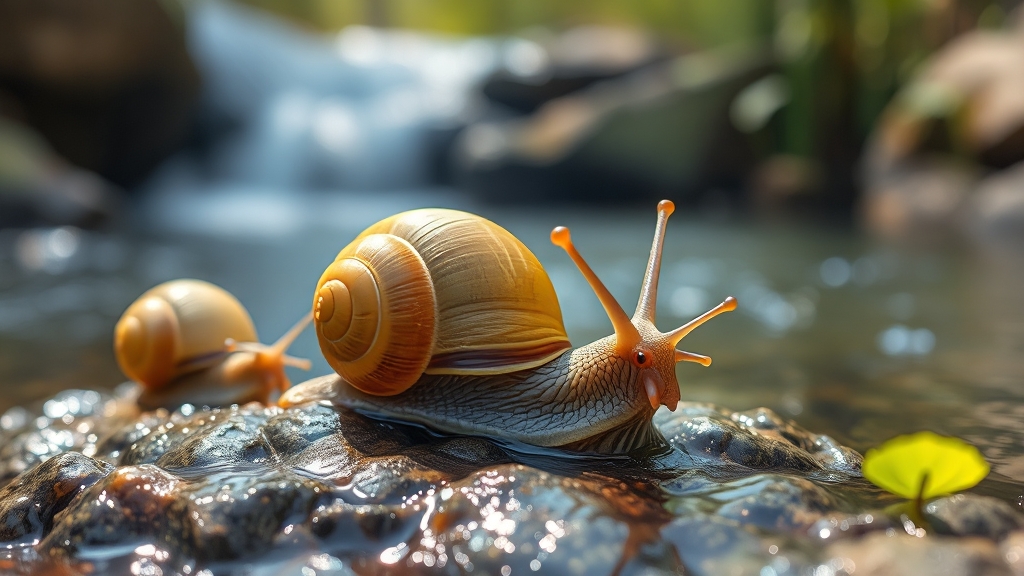 다슬기즙의 주요 효능 (realistic 스타일)