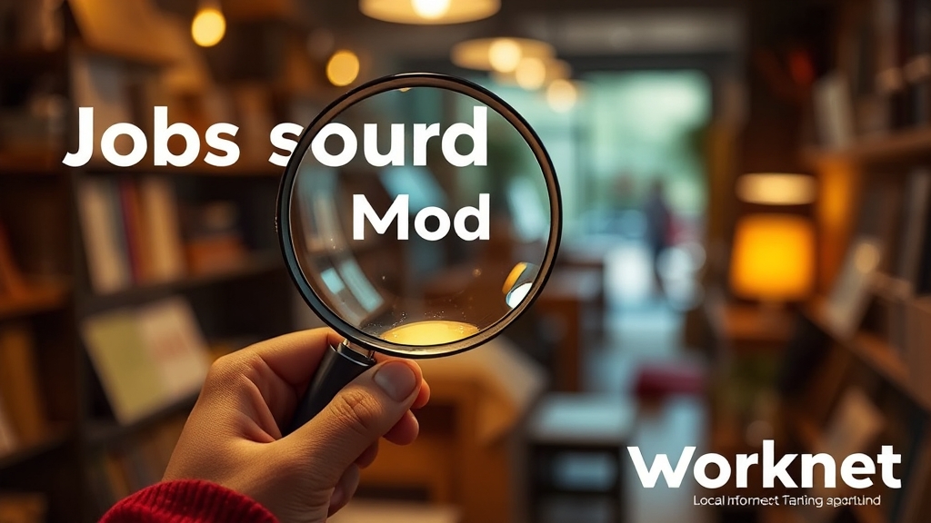 내 주변 일자리를 콕! 지역별 워크넷 활용법 (realistic 스타일)