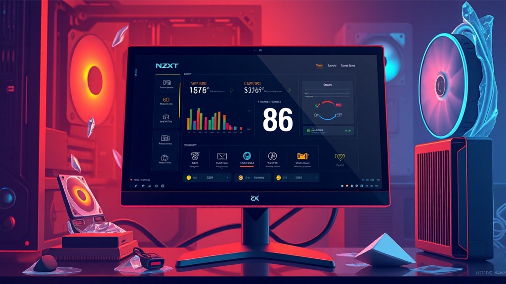 CPU 온도 관리 프로그램, NZXT CAM 활용! (illustration 스타일)