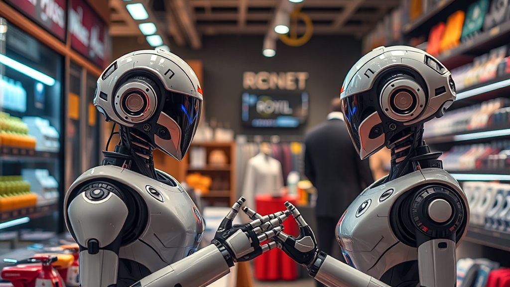 로봇 점원의 미래는? (realistic 스타일)