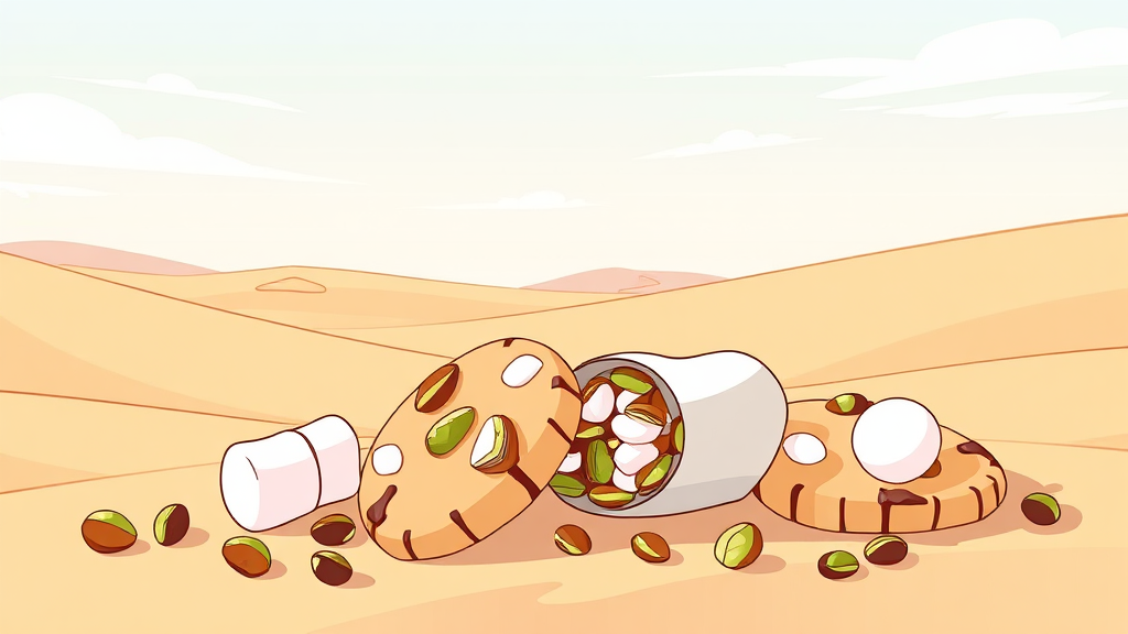 특별한 선물, 몬트쿠키 두바이 쫀득쿠키 총평 (illustration 스타일)